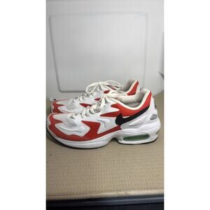 Nike Air Max 2 Light White Habanero Red Men's Shoes SIZE 8.5